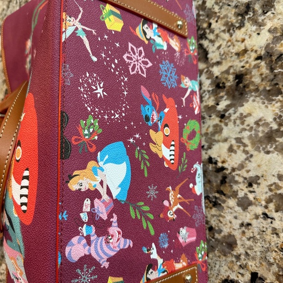 Dooney & Bourke Red Tote Bag with Whimsical Design - Picture 10 of 11